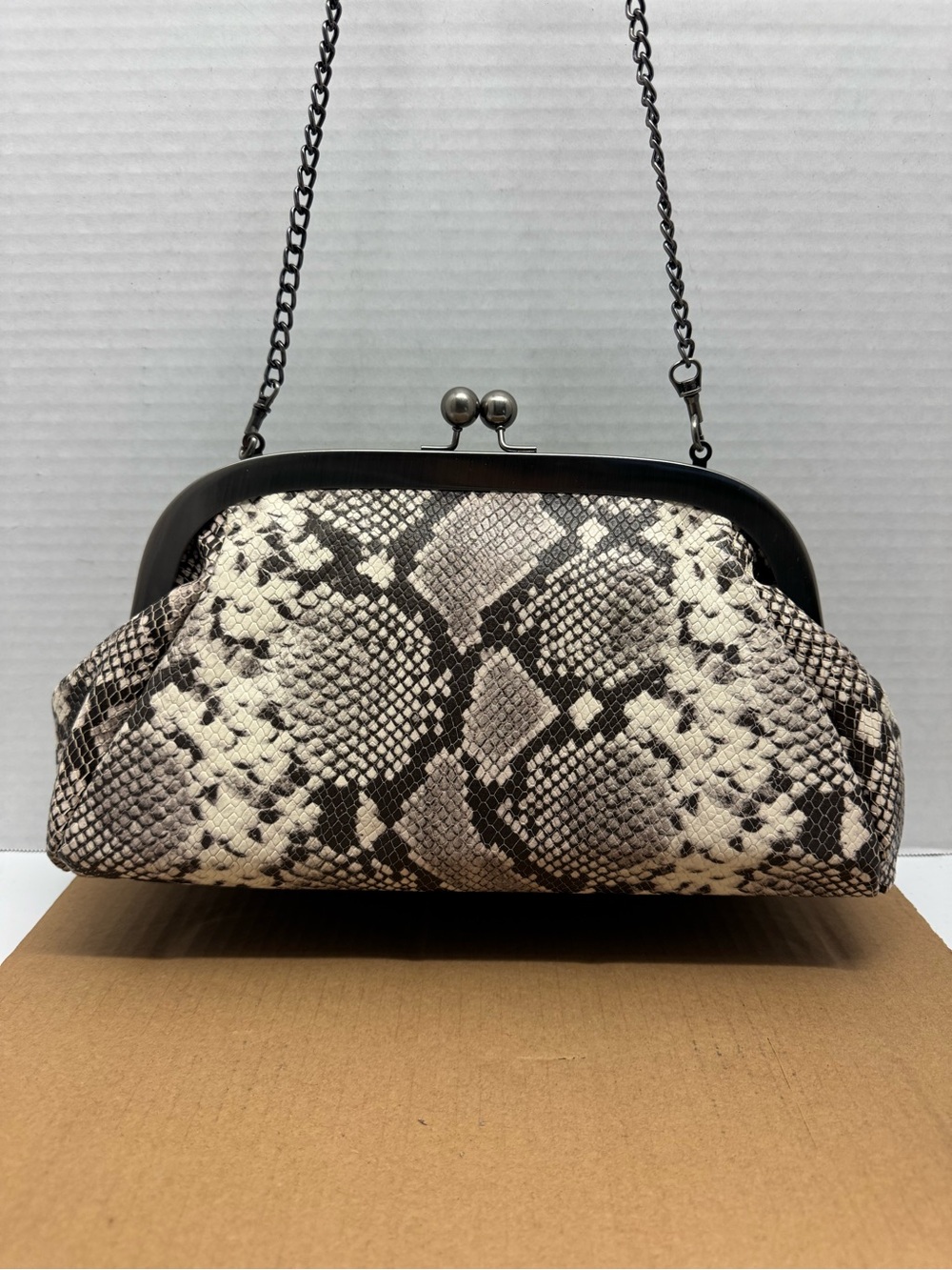 Patricia Nash Mia Frame Leather Satchel / Clutch